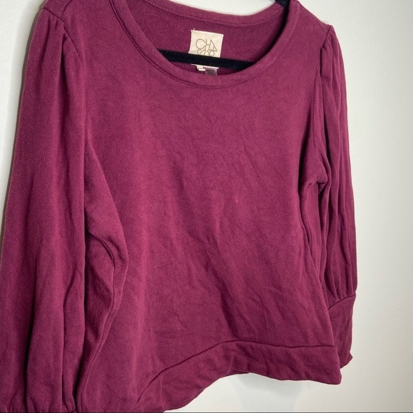 Chaser maroon‎ women’s crop sweater size small - Picture 6 of 9